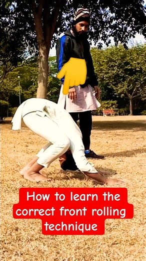 From Beginner to Smooth Front Roll in Seconds#FrontRoll #MartialArtsTraining #MovementSkills #Shorts