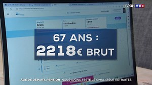 Âge de départ, montant de la pension : nous avons testé le simulateur officiel Info-Retraite. Regardez ⬇. | TF1 INFO