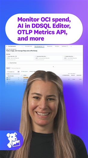 Datadog on Instagram: "Looking for deeper insights into your cloud spend? Tune in to the latest episode of This Month in Datadog and learn how to: ✔️ Compare cloud instance costs and performance with Instance Explorer ✔️ Monitor, visualize, and fine-tune your Oracle Cloud Infrastructure costs with our new integration 👉 Visit the link in our bio watch the new episode."