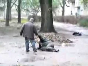 Russians DRUNK break - dance (UMBRELLA)