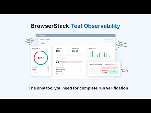 BrowserStack Test Observability Overview
