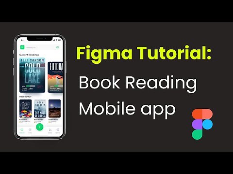Figma Tutorial: Online Book Reading Mobile app UI Design