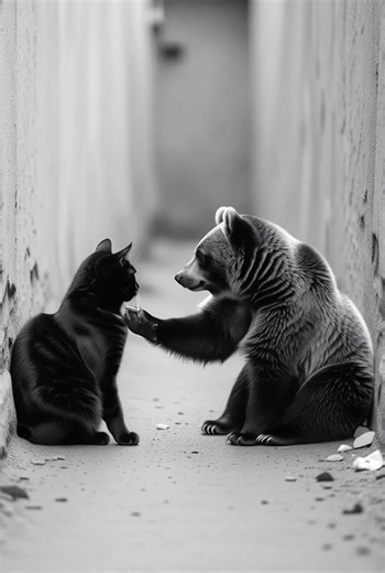 14 reactions | Who says friendship has limits? Watch this adorable cat and bear prove that love, trust, and fun can bloom between even the most unexpected friends! Their cuddles, playtime, and pure joy will melt your heart. ✨ #FriendshipGoals #CuteAnimals #CatAndBear #UnlikelyFriends #AnimalLove #WholesomeMoments #BestBuddies #FurryFriends #Heartwarming #NatureLove | Cat World | Facebook