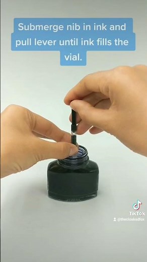 How to fill a fountain pen with bottled ink