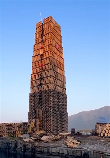 314K views · 1.5K reactions | Building the biggest bonfire ever! | MetDaan DIY | Facebook