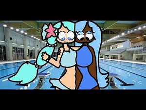 Two hungry swimmers /Stomach growl animation