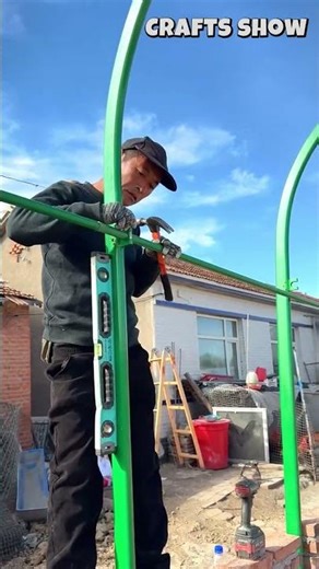 Assembling a Steel Frame for an Agricultural Greenhouse