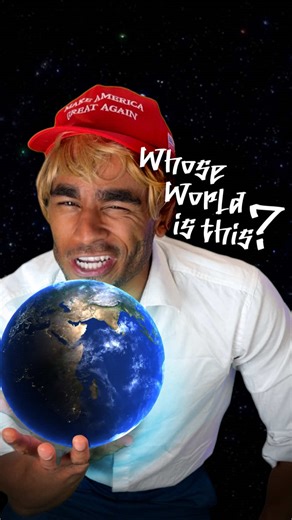 Whose world is this? 🌎🫣 #comedy #satire #america