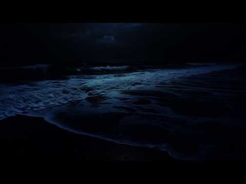 No Ads Relaxing Ocean Waves at Night 🌊 Release Negative Energy, Reduce Stress & Calm Your Mind