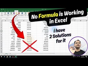 Formula is Not Working in Excel ✅ Here are 2 Perfect Solution