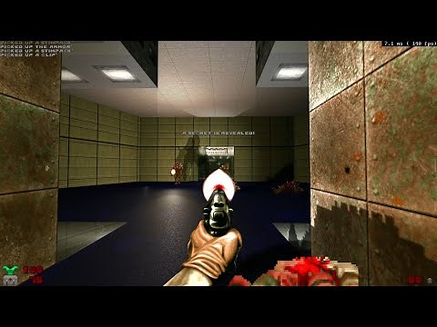 vkdoom - Doom 2, ray tracing, normal maps, HD textures, metal music