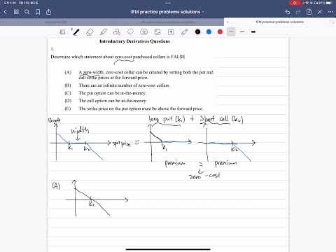 SOA Exam IFM Question 1 | Option Strategy