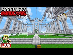 🔴 LIVE 🔴 Massive Library Layout in my Hardcore Minecraft Forever World