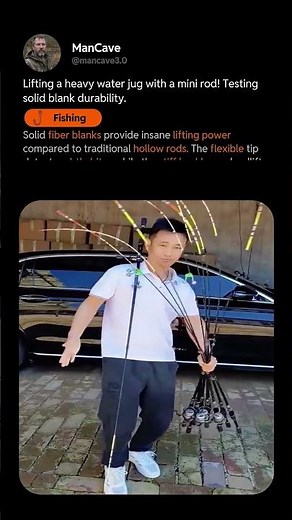 EXTREME DEADLIFT TEST ON A SHORT FISHING ROD