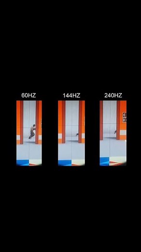 60 hz vs 144 hz vs 240 HZ refresh rate advantage