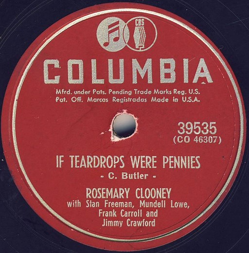 Rosemary Clooney - If Teardrops Were Pennies / I'm Waiting Just For You