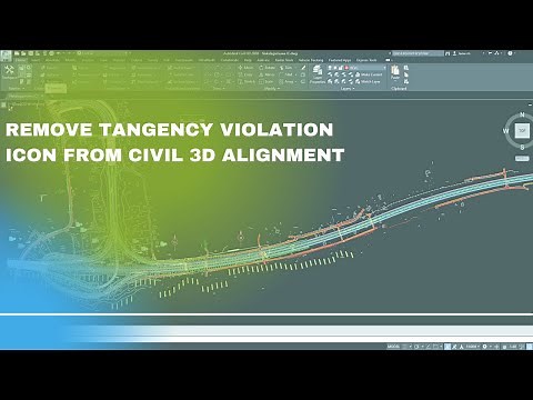 Remove tangency Violation icon from Civil 3D Alignment