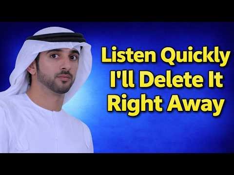 My Future Wife… Please Listen Before This Is Gone Forever 💔 | Sheikh Hamdan | Fazza Poems | Fazza