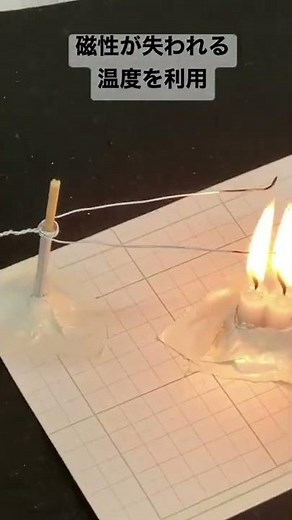 キュリーエンジン：磁性が失われる温度(キュリー点)を利用