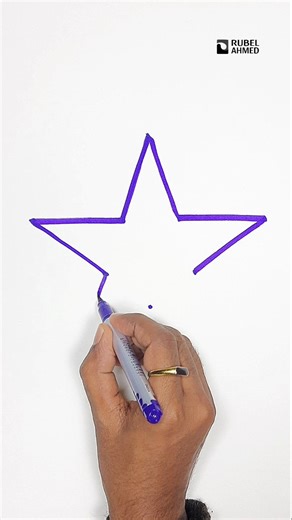 Easy Star Drawing Trick | Learn How to Draw a Star in Seconds#StarDrawing #EasyDrawing
