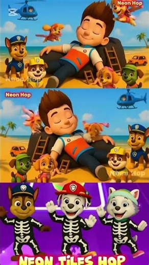 #175 Paw 🐾 Patrol Scary🆚Ryder Coffin Dance🆚 Tiles Hop EDM🆚All Games #shortvideo #shorts #allgames