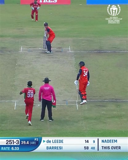 309K views · 2.1K reactions | Bas de Leede ups the ante with back-to-back six and a four  #NEDvOMA #CWC23 | ICC - International Cricket Council | Facebook