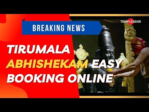 Easy Online Booking Process for Tirumala Abhishekam| Step-by-Step Guide