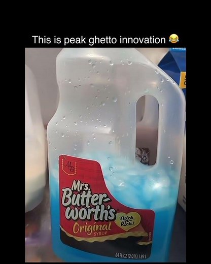 Kool-aid in a syrup bottle is crazy 😂😭💀