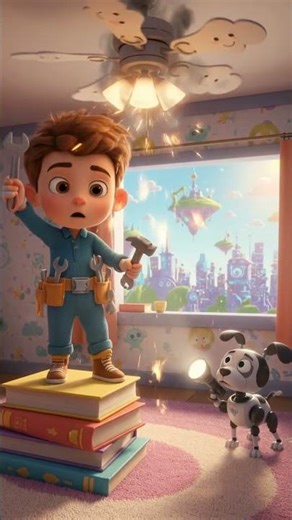 My ceiling fan was on fire.