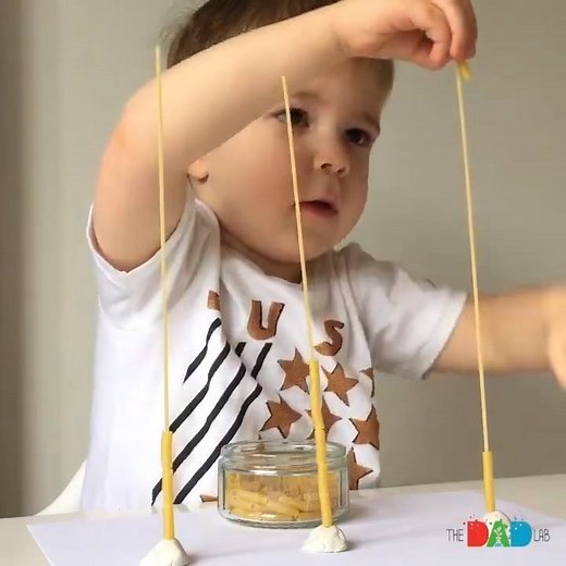 Pasta Threading Activity For Toddlers By: Early learning toys | Clever Ideas