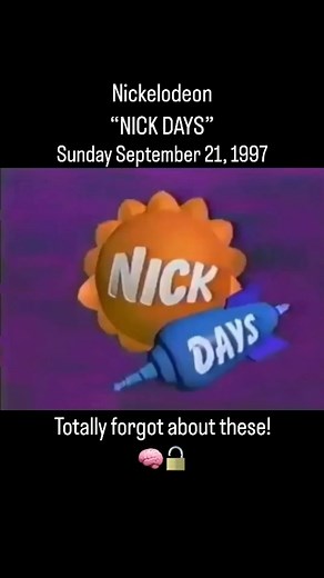 @a90slife on Instagram: "“Nick Days” on Nickelodeon. 1997. . . . . . . . . . . . . . . . #nickelodeon #90snickelodeon #90s #90skid #90sbaby #90saesthetic #90sthrowback #90scommercial #throwback #nostalgia #nostalgic #childhood #childhoodmemory #kidstv #retro #millenial #memoryunlocked #90stv #80sbaby #80skid #a90slife"