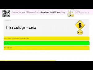 2025 Arizona DMV Test – SET 30 | 30 Practice Questions for Written Exam