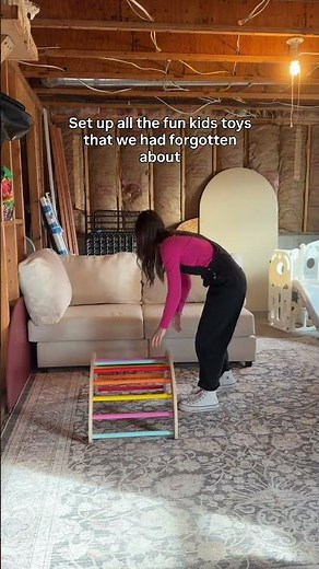 I turned my unfinished basement into a playroom