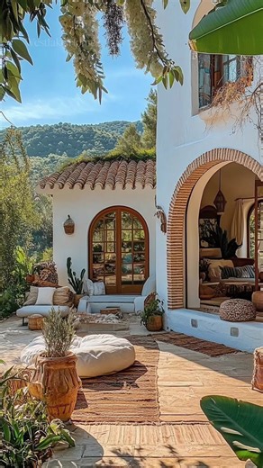 Mediterranean Retreat: Inviting Nature Indoors