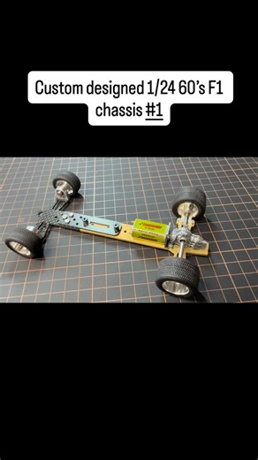 CDH Slot Cars on Instagram: "Custom 1/24 60’s F1 race chassis purpose built for 60’s F1 cars. Lotus 49, McLaren M7A, Brabham BT33, Ferrari 156 etc."