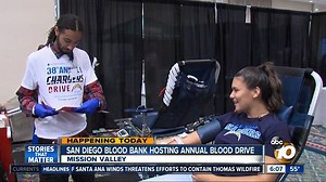 9.3K views · 25 reactions | TODAY: San Diego Blood Bank's annual blood drive returns without the Chargers but with the same important mission - and appearances by some great San Diego sports icons. | 10News – ABC San Diego KGTV | Facebook
