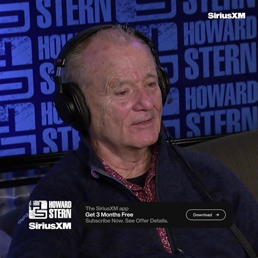 What movie does Bill Murray regret turning down? Check out his Stern Show interview on the SiriusXM app and get your first 3 months free. Offer details apply. | The Howard Stern Show