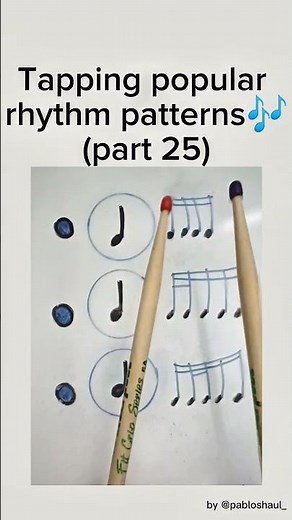 Playing the most popular rhythm patterns in music🎶#part25