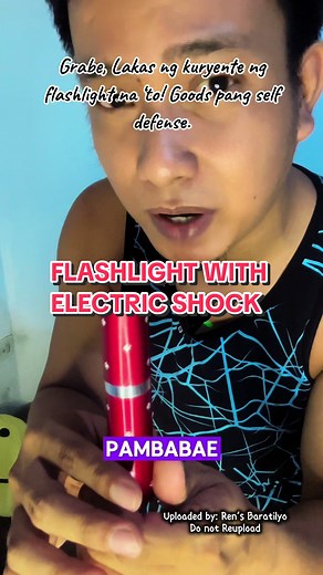 Lipstick Flashlight with Electric Shock for Self Defense