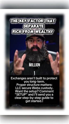 THE KEY FACTOR THAT SEPARATERICH FROM WEALTHY #crypto #information #news #viral #cryptonews #fyp