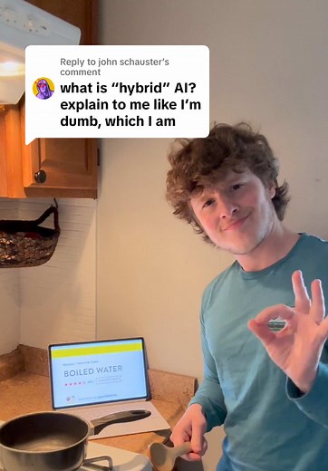 Replying to @john schauster combining knowledge and learning, that’s hybrid AI! #lenovo #ai #hybridai #cooking