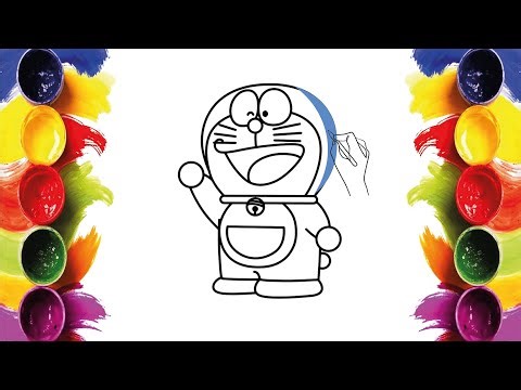 How to Color Doraemon | Easy Cartoon Coloring with Markers | Relaxing Art | Happy Coloring World