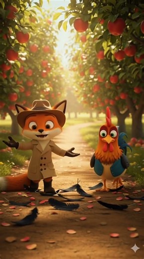 Fox and Rooster Agency #animation #cartoon #story #funny #cute #animals #shorts #3danimation #love
