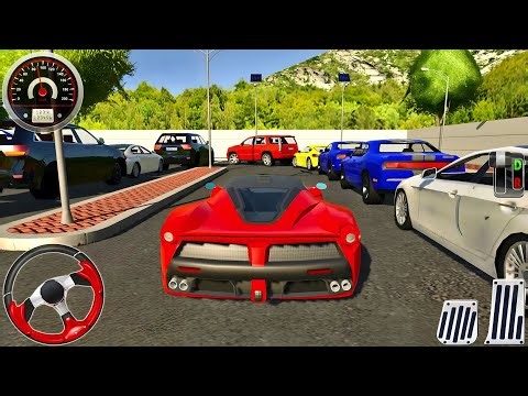 ULTIMATE SUPERCAR PARKING - Realistic Ferrari LaFerrari Precision Driving - Roundabout 2 Sim 🏎️🔥