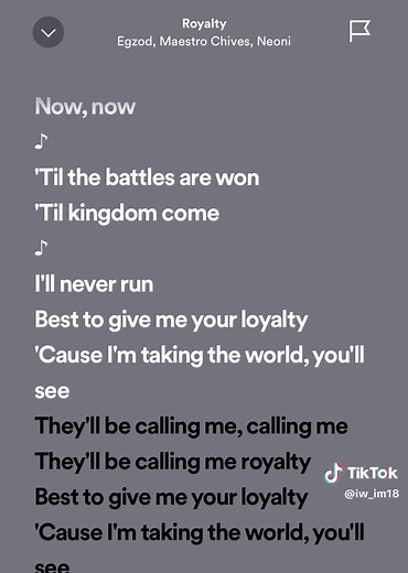Part 8 | Royalty 🔥🔥🔥🔥#song #music #lyrics #fypシ #fyp #musiclyrics #foryoupage #spotify #royalty #edzgod #maestrochives #Neoni