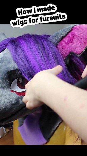 How I made fursuit wigs #fursuitmaker #fursuit #costume #howto #tutorial #fursuittutorial