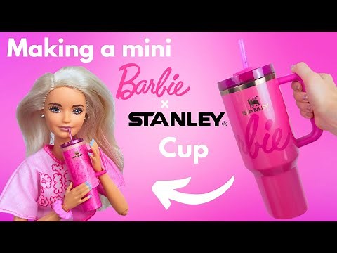 I GOT the Barbie Stanley CUP!😱💕| Making a miniature stanley cup for Barbie - Unboxing