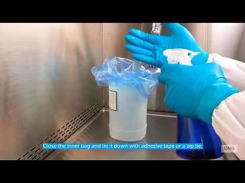 Biosafety Procedures: Double Bagging of Hazardous Biological Waste