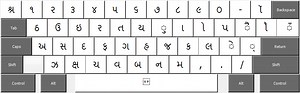 Gopika Gujarati Font Keyboard Layout