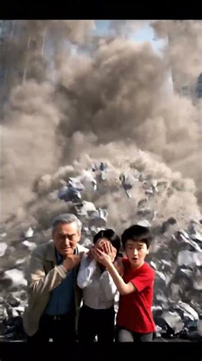 Animation of a tall building collapsing #collapse #construction #shorts